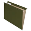 Pendaflex 1/5 Tab Cut Letter Recycled Hanging Folder - 8 1/2'' x 11'' - Green - 100% Recycled - 25 / Box