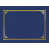 Geographics Letter, A4+ Recycled Certificate Holder - 8 1/2'' x 11'' , 10'' x 8'' , 8 17/64'' x 11 11/16'' - Linen - Navy Blue - 30% Recycled - 6 / Pack