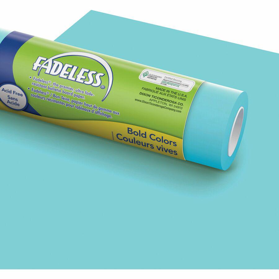 Fadeless Bulletin Board Art Paper - ClassRoom Project, Home Project, Office Project - 48''Width x 50 ftLength - 1 / Roll - Light Blue - Pacon