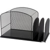 Safco Onyx 2 Upright Sections Hanging File - 11.3'' Height x 19.4'' Width x 11.4'' DepthDesktop - Black - Steel - 1 Each