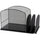 Safco Onyx 2 Upright Sections Hanging File - 11.3'' Height x 19.4'' Width x 11.4'' DepthDesktop - Black - Steel - 1 Each
