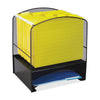 Safco Mesh Hanging File and Letter Tray Rack - Letter - Steel - Black - 1 Each
