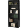 Safco Value Mate Bookcase - 31.8'' x 13.5'' x 80'' - 6 x Shelf(ves) - Black - Steel, Fiberboard, Plastic - Assembly Required