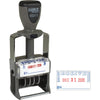 Xstamper Heavy-duty RECEIVED Self-Ink Dater - Message/Date Stamp - ''RECEIVED'' - Red, Blue - Metal, Plastic Metal - 1 Each