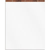 TOPS Plain Paper Easel Pads - 50 Sheets - Plain - 16 lb Basis Weight - 27'' x 34'' Sheet Size - White Paper - Perforated, Bond Paper, Leatherette Head Strip - 2 / Carton