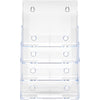 Deflecto Multi-Compartment DocuHolder - 920 x Sheet - 4 Compartment(s) - 1.57'' - 13.5'' Height x 9.3'' Width x 7'' DepthDesktop - Clear - Polystyrene - 1 Each - deflecto
