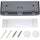 DURABLE CLICK SIGN with Cubicle Panel Pins - 2-1/8'' x 5-7/8'' - 2 Pins - Anti-glare - Acrylic, Aluminum - Updateable - Graphite - 1 Pack - Durable