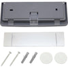 DURABLE CLICK SIGN with Cubicle Panel Pins - 4-1/8'' x 5-7/8'' - 2 Pins - Anti-glare - Acrylic, Aluminum - Updateable - Graphite - 1 Pack - Durable