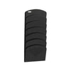 Safco Seven Pocket Letter/Legal Steel Wall Rack - 7 Pocket(s) - 21.75'' Height x 9.50'' Width x 2'' Depth - Durable - Powder Coated - Black - Steel - 1 Each