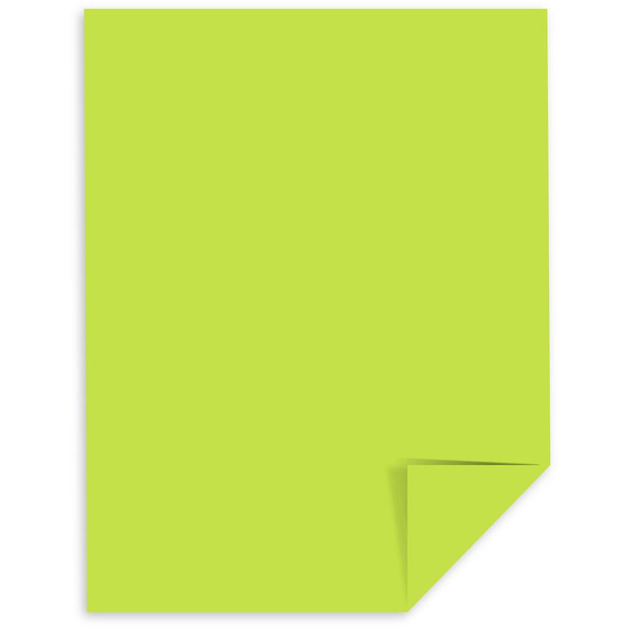 Astrobrights Color Copy Paper - Vulcan Green - Letter - 8 1/2'' x 11'' - 24 lb Basis Weight - Smooth - 500 / Pack - FSC - Acid-free, Lignin-free, Heavyweight - Vulcan Green