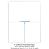 PrintWorks Professional Pre-Perforated Paper for Statements, Tax Forms, Bulletins, Planners & More - Letter - 8 1/2'' x 11'' - 20 lb Basis Weight - 500 / Ream - Sustainable Forestry Initiative (SFI) - P - Printworks