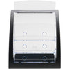 Deflecto Contemporary Literature Holder - 3 Compartment(s) - 3 Tier(s) - 13.3'' Height x 11.2'' Width x 6.9'' DepthDesktop, Counter - Durable, Business Card Holder - Plastic - 1 Each - deflecto