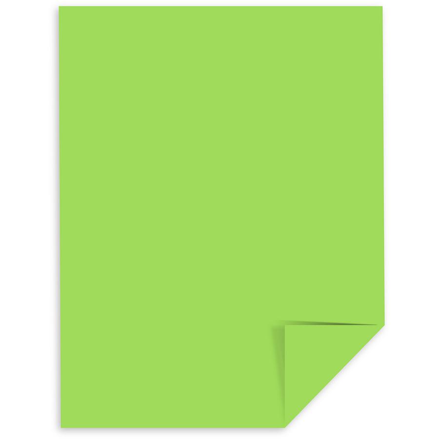 Lime Color Paper Astrobrights Color Paper - Lime Green - Letter - 8 1/2'' x 11'' - 24 l ...