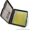 Officemate Ringbinder Clipboard Storage Box - 8 19/64'' , 8 1/2'' x 11 45/64'' , 11'' - Spring Clip - Plastic - Charcoal - 1 Each