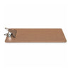 Business Source Mini Clipboard with Standard Metal Clip - Standard - 6'' x 9'' Sheet Size - Hardboard - Brown - 12 / Box
