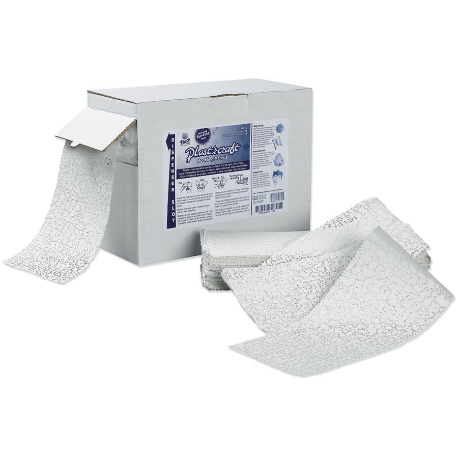 Creativity Street Plast'r Craft Nontoxic Plaster Craft Strips - Shaping - 6''Width x 396 ftLength - 1 Each - White - Pacon