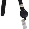 SICURIX Lanyard Card Reel - 12 / Pack - 36'' Length - Black