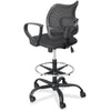 Safco Vue Extended Height Mesh Chair - Black Polyester Seat - Nylon Back - 5-star Base - Black - 1 Each