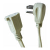 Compucessory Heavy Duty Indoor Extension Cord - 14 Gauge - 125 V AC / 15 A - Beige - 9 ft Cord Length - 1 Each