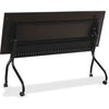 Lorell Flip Top Training Table - Rectangle Top - Four Leg Base - 4 Legs x 72'' Table Top Width x 23.50'' Table Top Depth - 29.50'' Height x 70.88'' Width x 23.63'' Depth - Assembly Required - Espresso, Bla