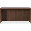 Lorell Essentials Series Rectangular Desk Shell - 1'' Top, 66.1'' x 29.5''29.5'' Desk - Finish: Walnut Laminate - Lockable, Grommet, Modesty Panel, Adjustable Feet - For Office