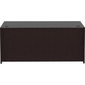 Lorell Essentials Series Rectangular Desk Shell - 66'' x 30''29.5'' Desk Shell, 1'' Top - Finish: Espresso