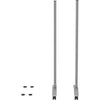 Lorell Adaptable Panel Legs for 71''H Configuration - 18.8'' Width x 2'' Depth x 48.8'' Height - Aluminum - Silver