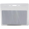 SICURIX ID Badge Holder - Horizontal - 4'' x 3'' x - Vinyl - 50 / Pack - Clear