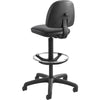 Safco Precision Extended Height Drafting Chair - Vinyl Black Vinyl Seat - Black Frame - 5-star Base - Black - 1 Each