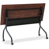 Lorell Flip Top Training Table - Rectangle Top - Four Leg Base - 4 Legs x 60'' Table Top Width x 23.60'' Table Top Depth - 29.50'' Height x 59'' Width x 23.63'' Depth - Assembly Required - Cherry - Melamin