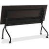 Lorell Flip Top Training Table - Rectangle Top - Four Leg Base - 4 Legs x 72'' Table Top Width x 23.50'' Table Top Depth - 29.50'' Height x 70.88'' Width x 23.63'' Depth - Assembly Required - Espresso, Bla