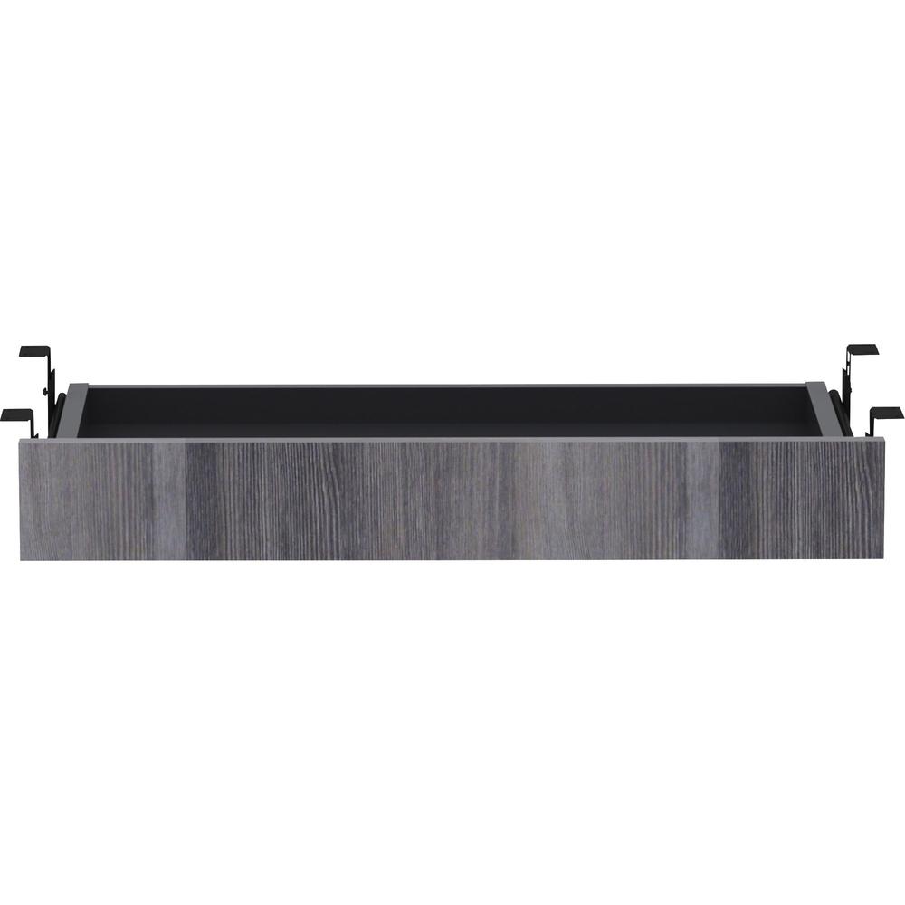 Lorell Universal Center Drawer - 28.4'' x 16.7'' x 5.1'' - Finish: Weathered Charcoal