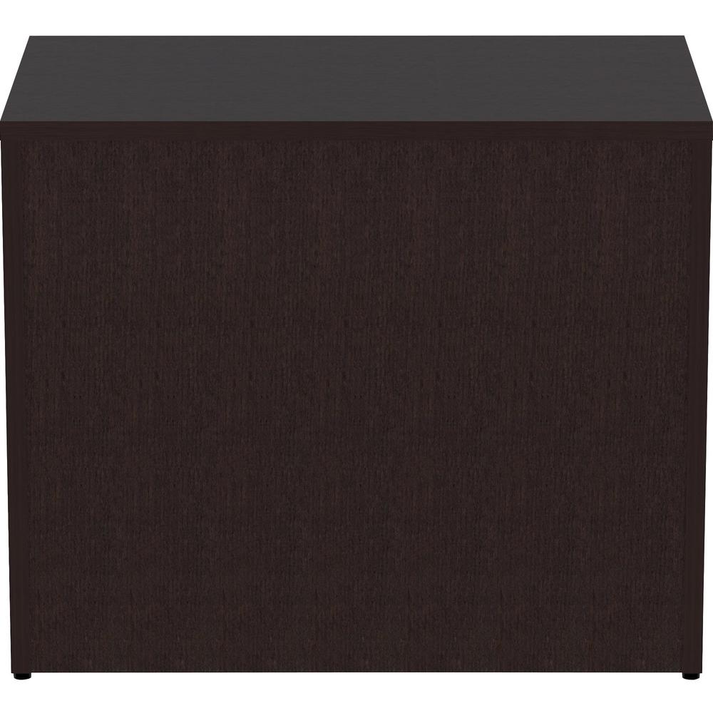 Lorell Essentials Series 2-Door Storage Cabinet - 36'' x 22.5''29.5'' Cabinet, 0.7'' Panel - 2 Door(s) - Material: Laminate - Finish: Espresso