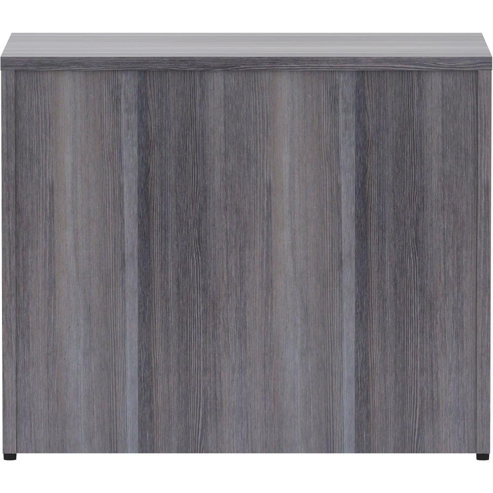 Lorell Essentials Series Box/Box/File Lateral File - 35.5'' x 22''29.5'' Lateral File, 1'' Top - 4 x File, Box Drawer(s) - Finish: Weathered Charcoal Laminate