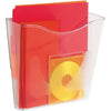 Deflecto Euro-Style DocuPocket - 1 Pocket(s) - 10'' Height x 10.9'' Width x 10.3'' Depth - Clear - Plastic - 1 Each - deflecto