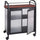 Safco Impromptu Refreshment Cart - 440.92 lb Capacity - 4 Casters - 2.50'' Caster Size - Steel - x 34'' Width x 21.3'' Depth x 36.5'' Height - Steel Frame - Black - 1 Each