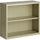 Lorell Fortress Series Bookcase - 34.5'' x 13'' x 30'' - 2 x Shelf(ves) - Putty - Powder Coated - Steel - Recycled