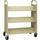 Lorell Double-sided Book Cart - 6 Shelf - 200 lb Capacity - 5'' Caster Size - Steel - x 36'' Width x 19'' Depth x 46'' Height - Putty - 1 Each