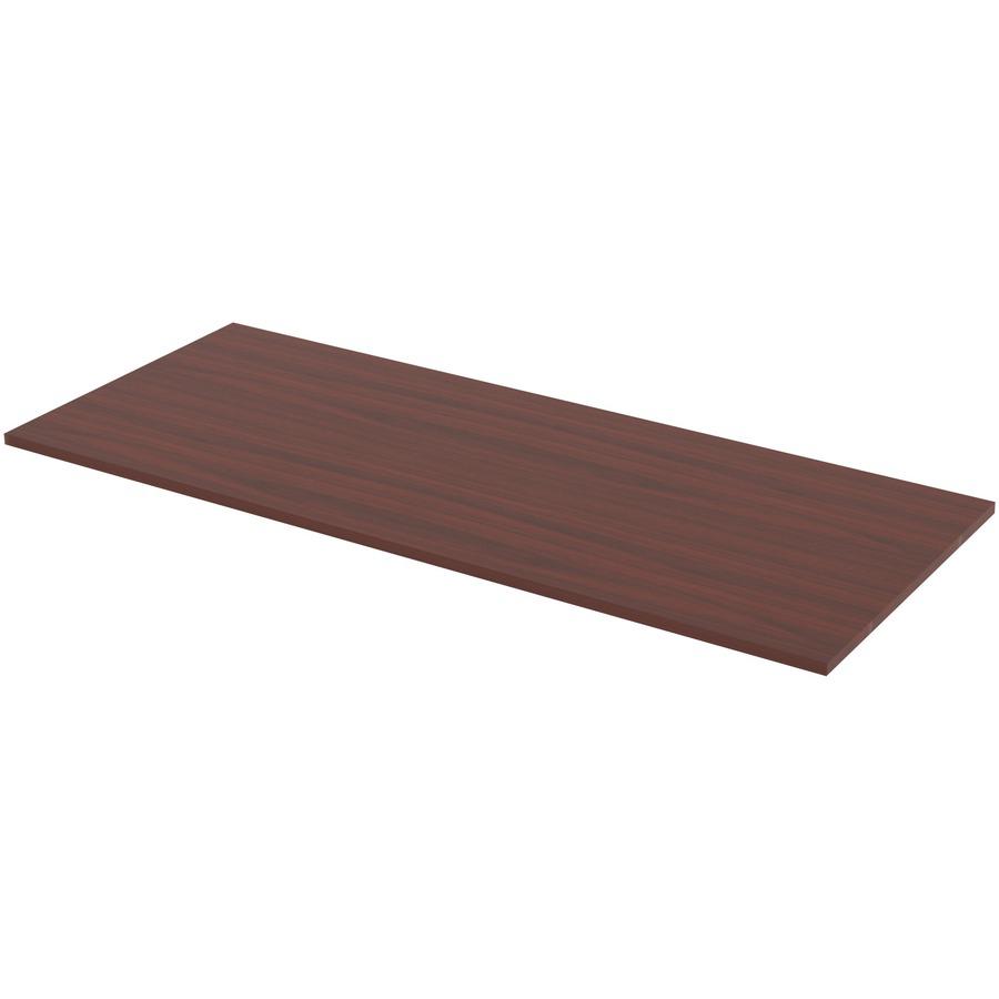 Lorell Relevance Series Tabletop - Laminated Rectangle, Mahogany Top x 72'' Table Top Width x 24'' Table Top Depth x 1'' Table Top Thickness x 71.63'' Width x 23.63'' Depth - 1 Each