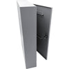 Huron Slotted Heavy-duty Key Cabinet - Keyhole Slot, Heavy Duty, Durable - Gray - Steel
