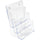Deflecto Multi-Compartment DocuHolder - 3 Compartment(s) - 3 Tier(s) - 12.6'' Height x 9.5'' Width x 6.3'' DepthDesktop - Magazine Size - Clear - Plastic - 1 Each - deflecto