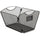 Safco Onyx Mesh Desktop Tub File - 9.5'' Height x 12.5'' Width x 13.8'' DepthDesktop - Powder Coated - Black - Steel - 1 Each