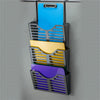 Lorell Hanging Triple Pocket File Set - 3 Pocket(s) - 30% Recycled - Black - Plastic - 1 Each