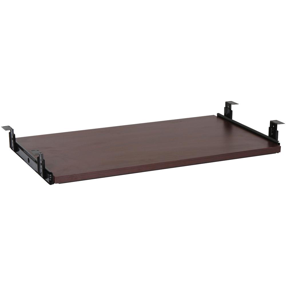 Lorell Universal Keyboard Tray - 25.6'' Width x 15.1'' Depth - Mahogany - 1