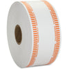 PAP-R Color-coded Coin Machine Wrappers - 1000 ft Length - 1900 Wrap(s)Total $10 in 40 Coins of 25¢ Denomination - 15 lb Basis Weight - Kraft - Orange, White - 1900 / Roll