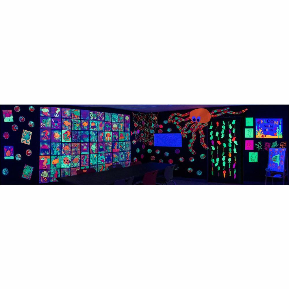 UCreate Neon Poster Board - 22''Width x 28''Length - 25 / Carton - Hot Lime