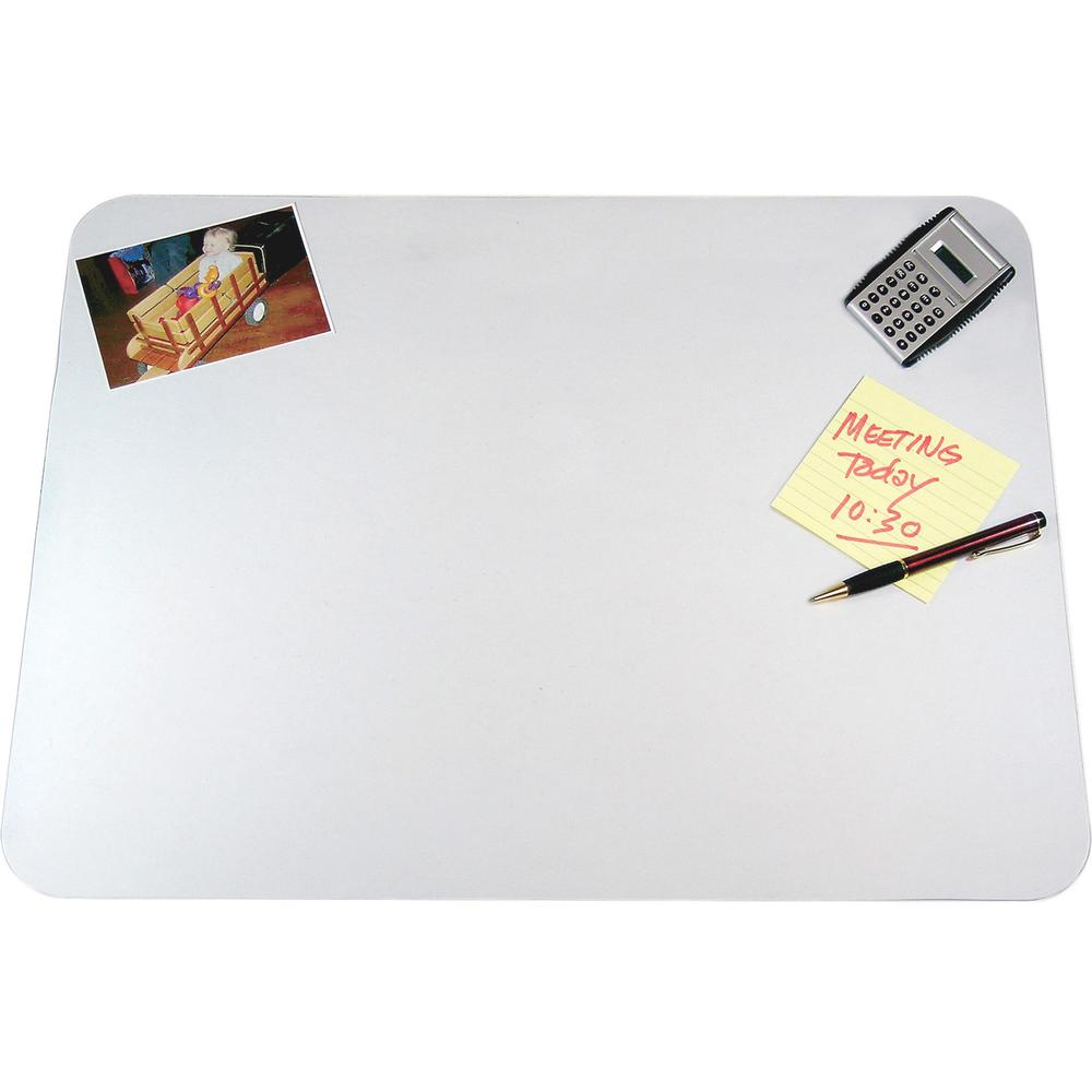 Artistic Krystal Antimicrobial Desk Pad - Rectangular - 36'' Width x 20'' Depth - Vinyl - Clear