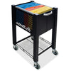 Vertiflex InstaCart Sidekick File Cart - 4 Casters - 2.75'' Caster Size - Steel - x 15.5'' Width x 13.8'' Depth x 26.3'' Height - Black - 1 Each