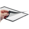 DURABLE DURAFRAME Self-Adhesive Magnetic Letter Sign Holder - Horizontal or Vertical, 9.5'' x 12'' Frame Size - Holds 8.5'' x 11'' Insert, 2 -Pack, Black - Durable