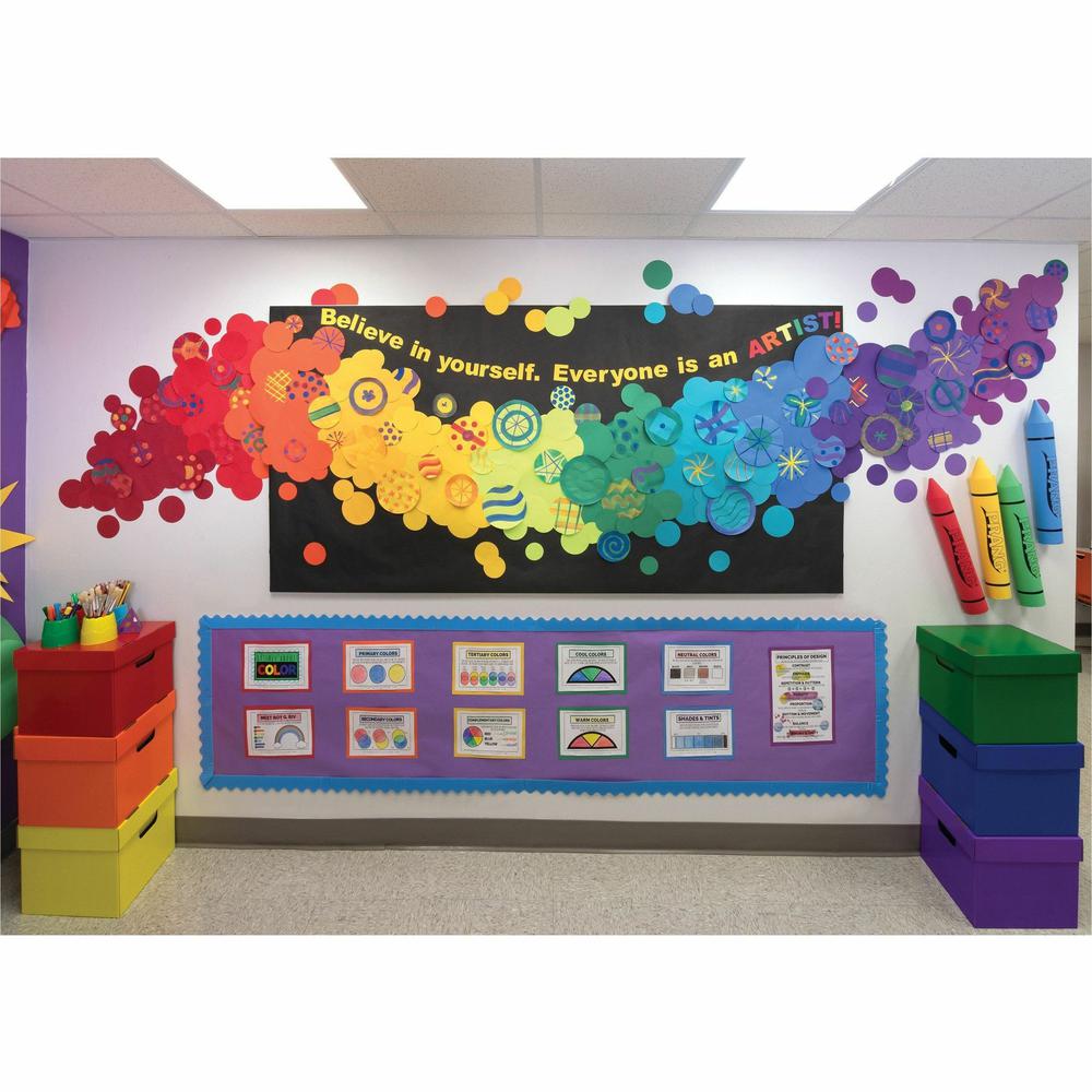 Fadeless Bulletin Board Art Paper - ClassRoom Project, Home Project, Office Project - 48''Width x 50 ftLength - 1 / Roll - Black - Pacon